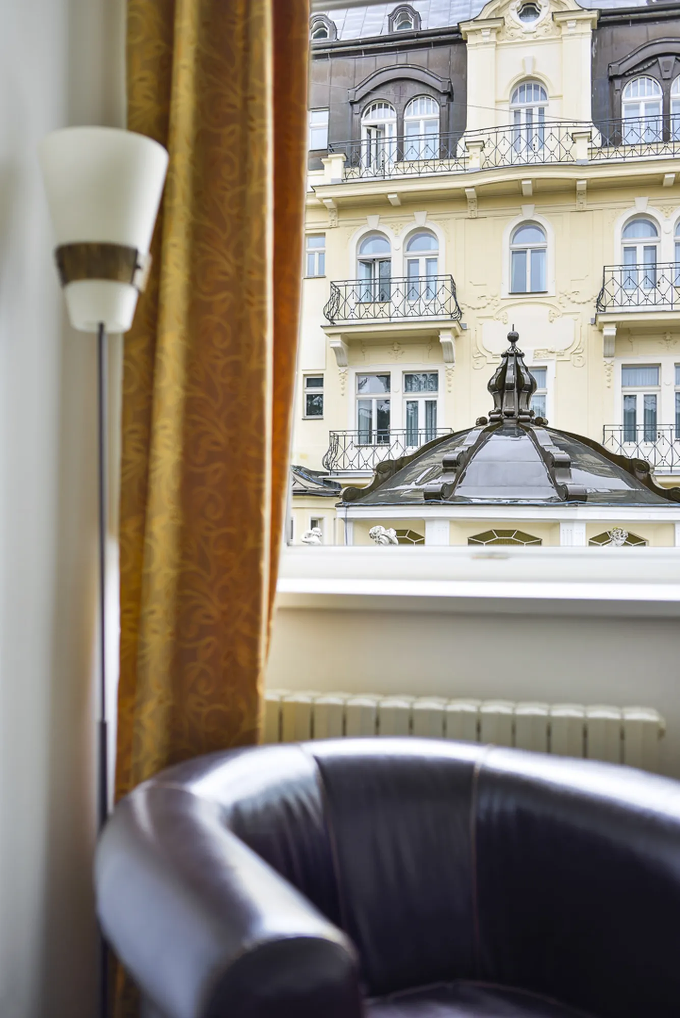 Posaďte se v lobby Apartments Central Park Marienbad